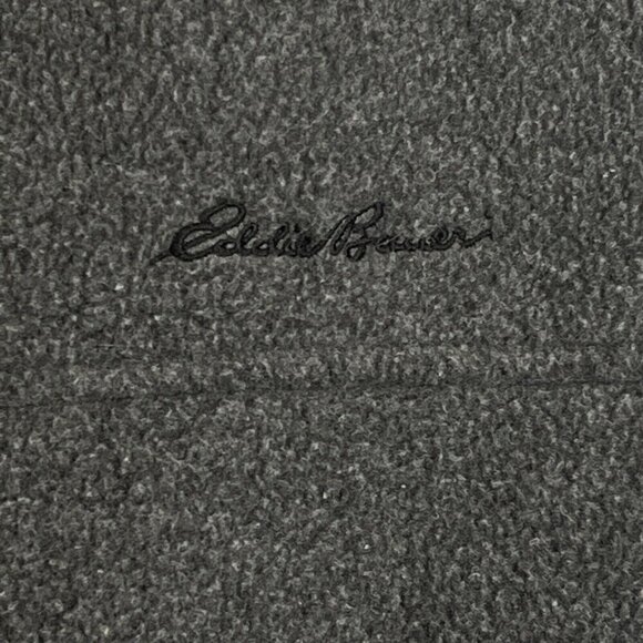 Eddie Bauer Ebtek Men Large Full Zip Fleece Vest Gray Polartec Vintage Gorpcore - Picture 7 of 12